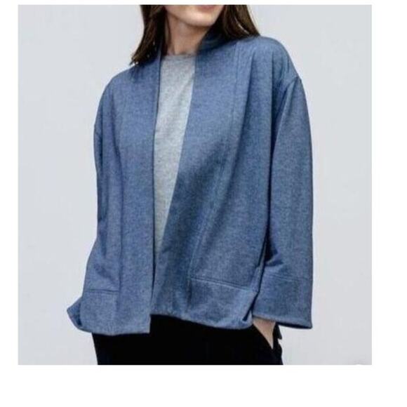 New ~ MINISTRY OF SUPPLY  ~ Oversized Fusion Terry Cardigan Small Ret $128 - Picture 1 of 8